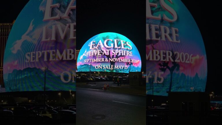 EAGLES live in Las Vegas Sep.& Nov 2026 #lasvegas #sphere #eagles