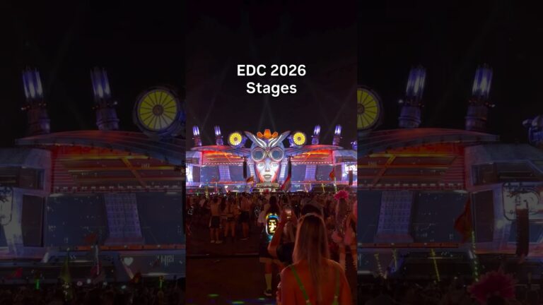 EDC LAS VEGAS 2026 STAGES…#edc #lasvegas #festival #electronicmusic #dj #edm #techno #rave