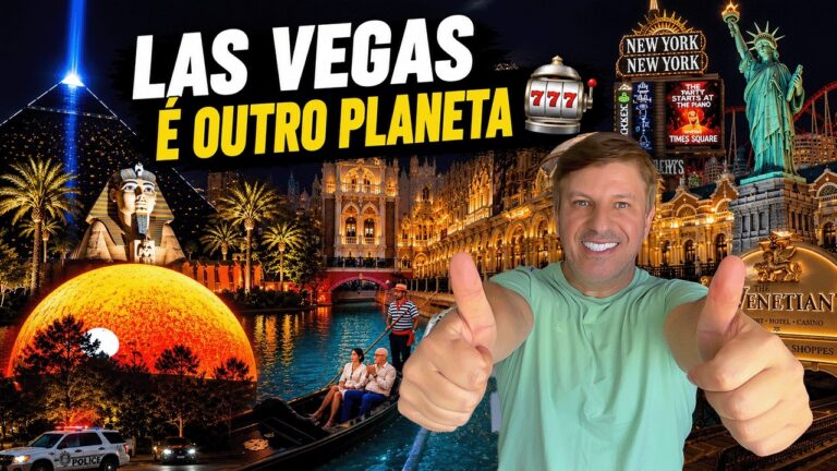ENTRAMOS NOS HOTÉIS MAIS FAMOSOS DE LAS VEGAS! 😱 Luxor, Venetian, Flamingo e mais