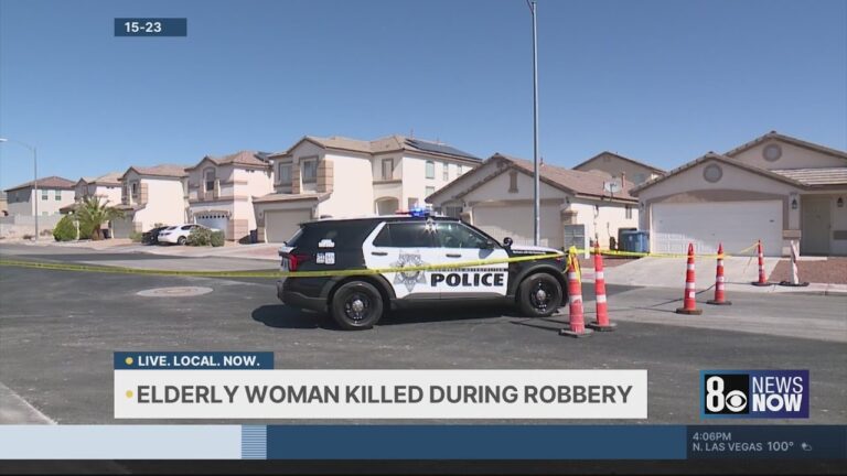 Elderly woman killed while on walk in southwest Las Vegas valley during apparent robbery