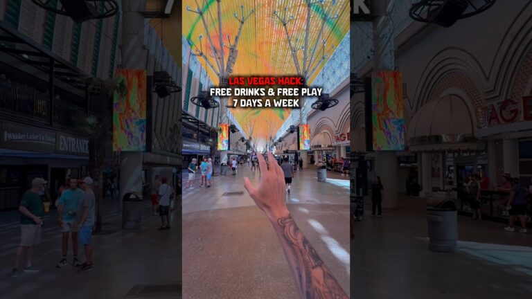 FREE DRINKS AND FREE PLAY EVERY DAY IN LAS VEGAS!! 📍Golden Gate Hotel & Casino #vegas