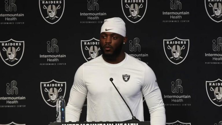 Fernando Mendoza, other rookies, speak at Las Vegas Raiders rookie camp