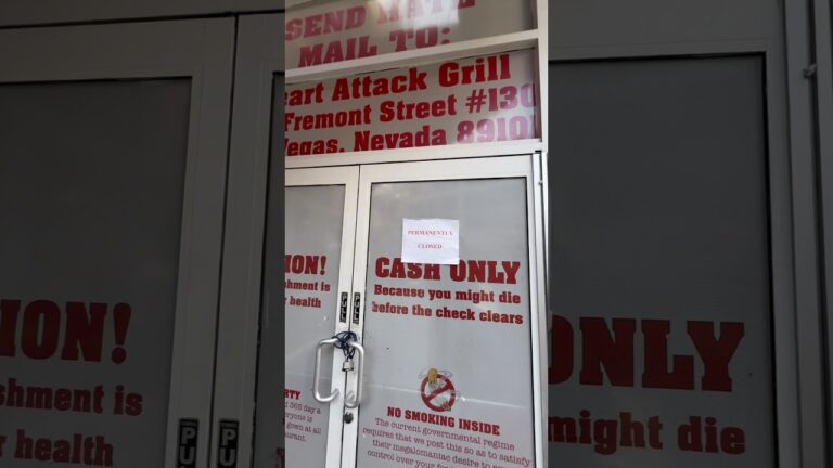 HEART ATTACK GRILL IN LAS VEGAS PERMANENTLY CLOSED! #vegas #lasvegas