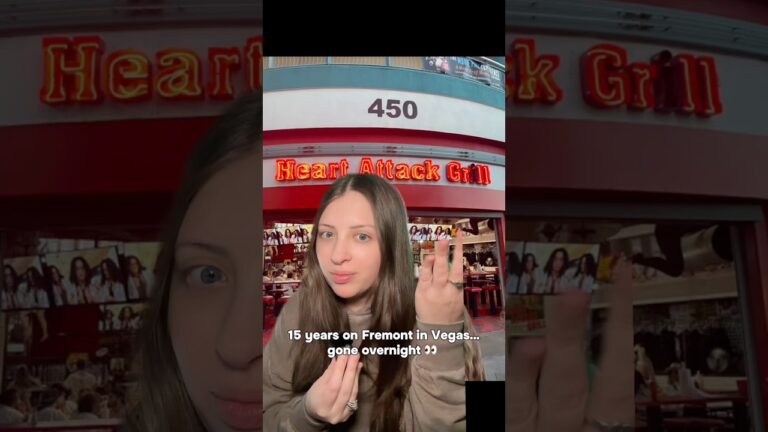 Heart Attack Grill CLOSED Overnight in Las Vegas?! 👀 #lasvegas #vegas #foodie #vegaslocals #burger