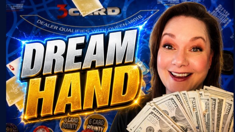 I HIT A DREAM HAND PLAYING 3 CARD POKER in LAS VEGAS! 🔥🔥
