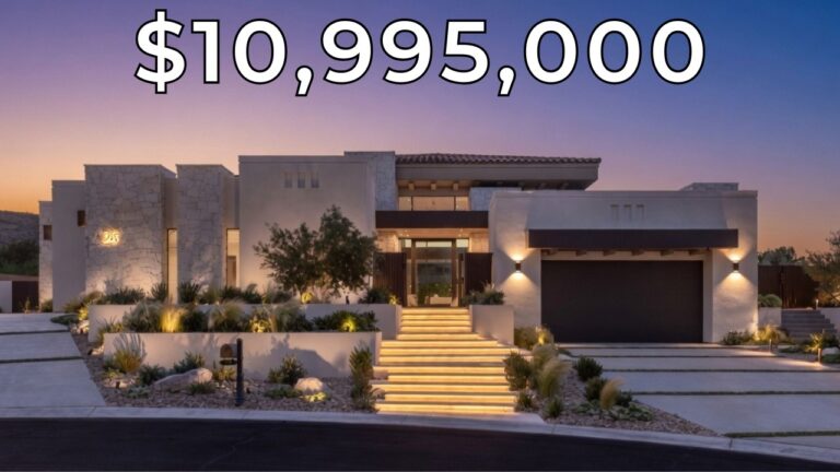 Inside a $10,995,000 Custom Luxury Las Vegas Mansion with a Guest House & Sauna!