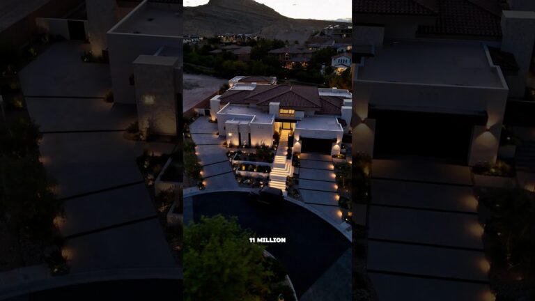 Inside a $11M custom Las Vegas mansion with glowing stairs