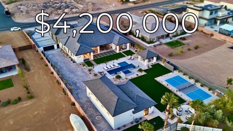 Inside a $4,200,000 Las Vegas Custom Mansion with a Pickleball Court and RV Garage!