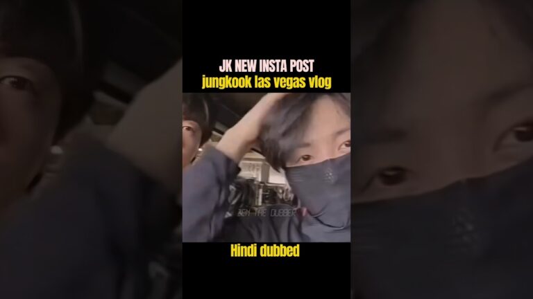 JK NEW POST ON INSTA 🫣 JUNGKOOK VLOG IN LAS VEGAS in  hindi dubbed #bts