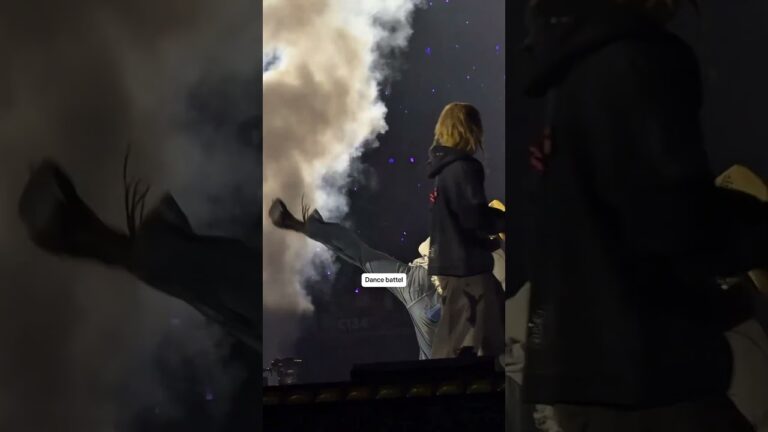 Jimin and Jungkook’s somersault | Dynamite in Las Vegas D2. #bts #arirang #jikook #lasvegas