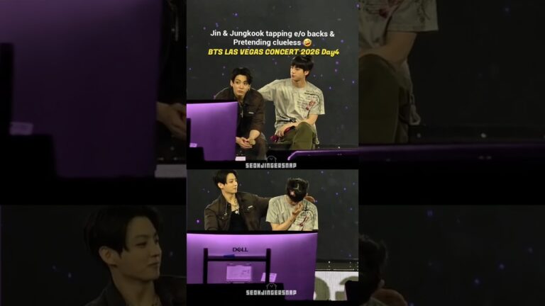 Jin And JUNGKOOK Pure Chaos BTS LAS VEGAS CONCERT 2026 Day4
