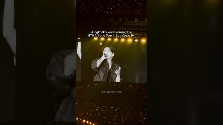 Jungkook’s vocals Into the Sun Las Vegas  D4
