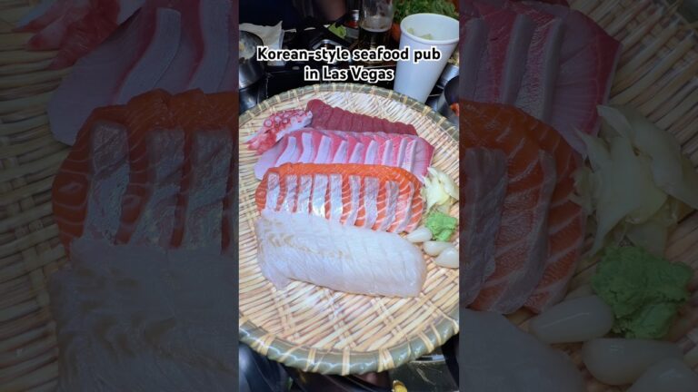 Korean-style seafood pub in Las Vegas! #koreanfood #pocha #sashimi #food