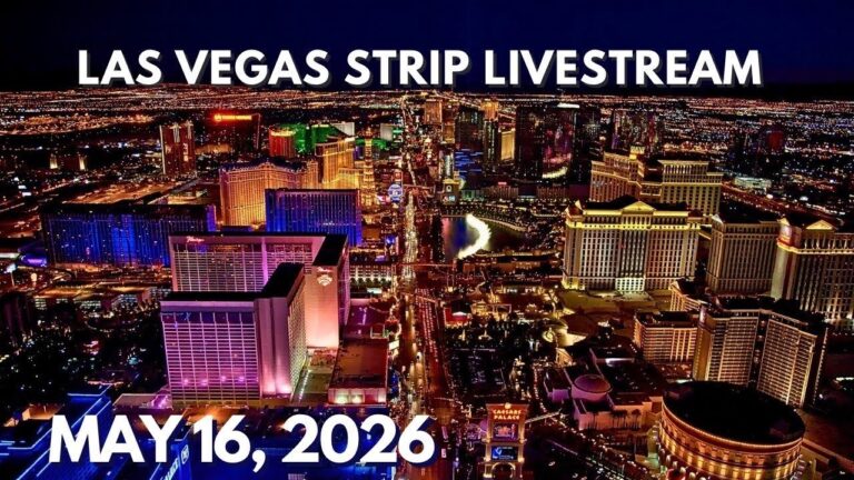 LAS VEGAS STRIP RIGHT NOW on a SATURDAY NIGHT!