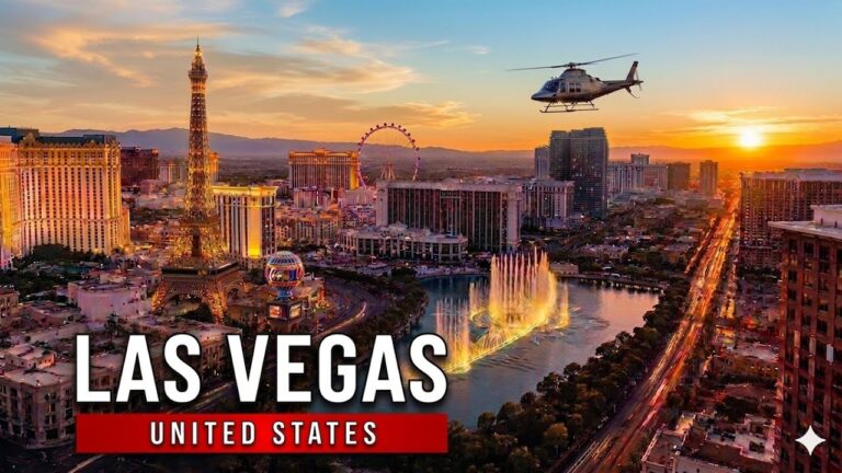 LAS VEGAS 🇺🇸 | Sunset Walk on the Famous Strip – Full Walking Tour 4K