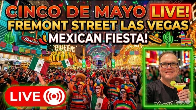 🔴 LIVE: Fremont Street EXPLODES for Cinco De Mayo — Las Vegas Goes CRAZY Tonight! #subscribe #2026