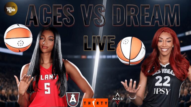 (LIVE GAME) Angel Reese Battles Chennedy Carter & Aja Wilson | Las Vegas Aces @ Atlanta Dream