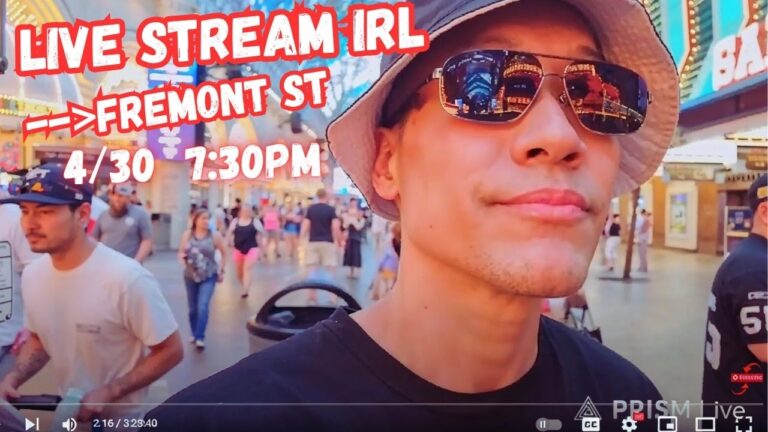 LIVE Las Vegas, Fremont Street, Thirsty Thursday, Livestream IRL