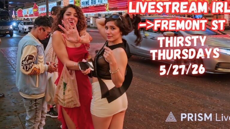 LIVE Las Vegas Fremont street, Livestream IRL Thursday May 28