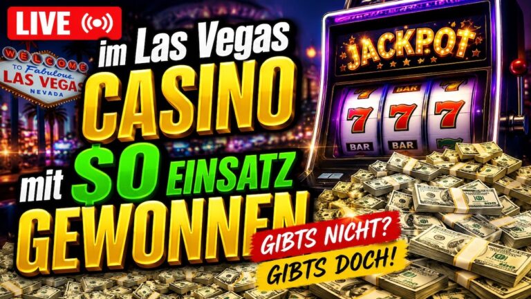 LIVE gewonnen im Las Vegas Casino beim Livestream mit $0 Einsatz