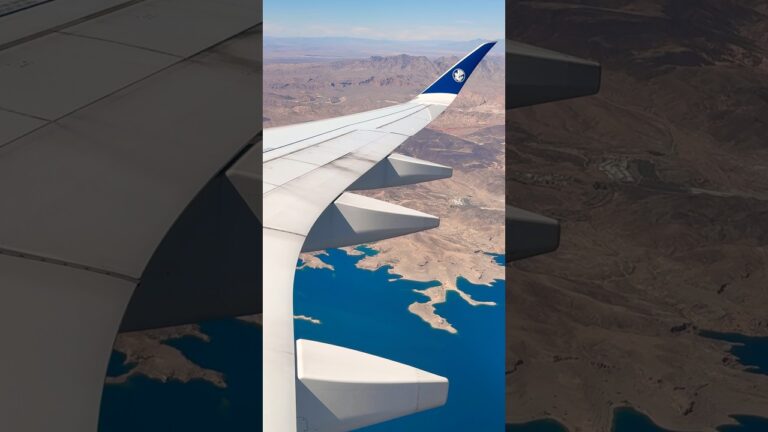 Landing Las Vegas 🇺🇸 Air France Airbus A350  (from Paris CDG) Inaugural flight  #airbus #airfrance