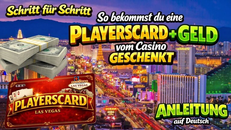 Las Vegas CASINO schenkt dir Geld?! 🎰  So sicherst du dir die Players Card!