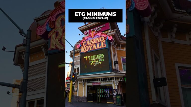 Las Vegas Electronic Table Minimums: Casino Royale