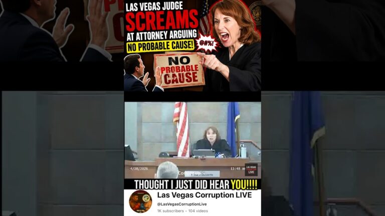 Las Vegas Judge SCREAMS At Attorney Arguing No PROBALE CAUSE!