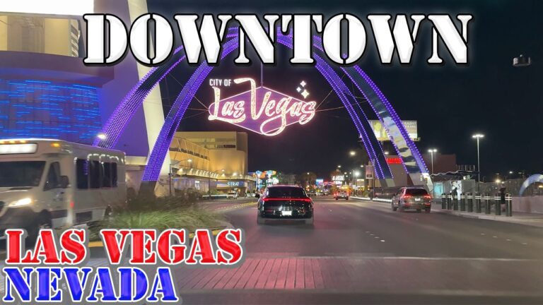 Las Vegas – Nevada – 4K Night Downtown Drive