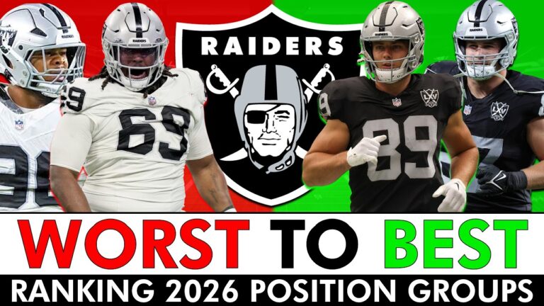Las Vegas Raiders Roster: Ranking Each Position Group In 2026 Under Klint Kubiak
