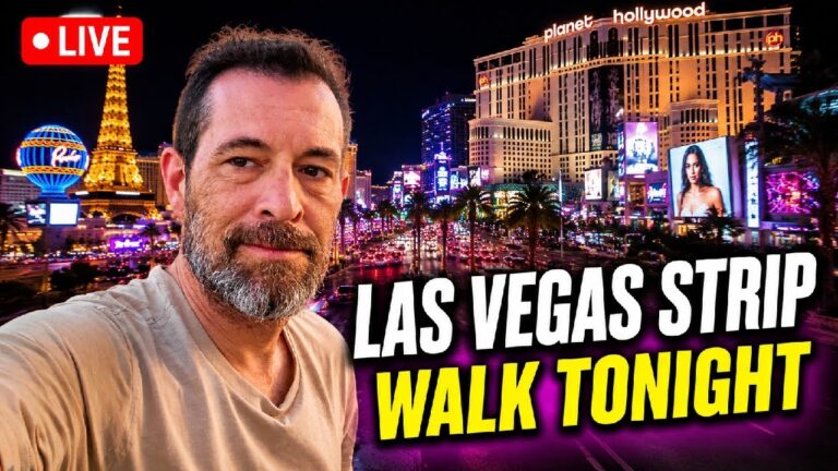 Las Vegas Strip LIVE Tonight — Saturday Night Walk Through Vegas