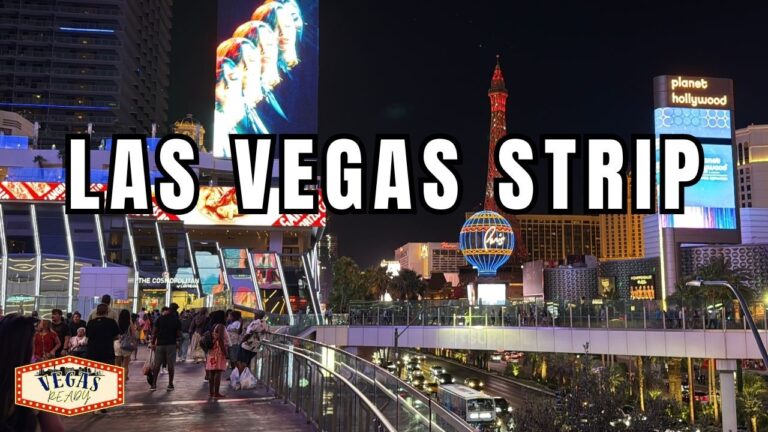 Las Vegas Strip Walking Tour On A Monday Night!