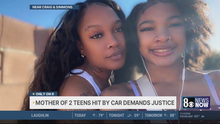 Las Vegas family seeks justice after 2 teens hit by car