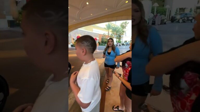 Las Vegas has crazy robot cars #family #vlog # shorts
