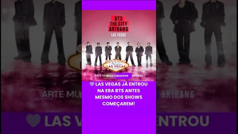 Las Vegas já entrou na era BTS antes mesmo dos shows começarem! #btslasvegas #bts #lasvegas #arirang
