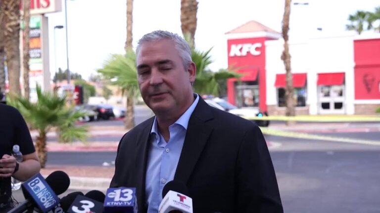 Las Vegas police briefing on grocery store shooting