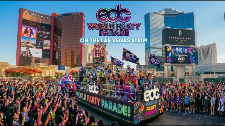 💥Live at the edc World Party Parade on the Las Vegas Strip! #live #edc #parade #vegasheat