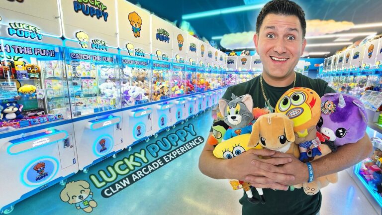 Lucky at Lucky Puppy Clawcade in Las Vegas!