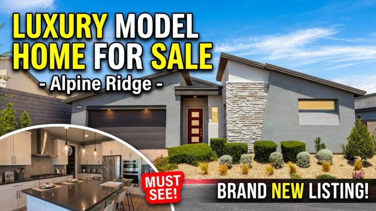 Luxury Single Story Model Home For Sale Las Vegas | Alpine Ridge by Tri Pointe Homes | $1.03m