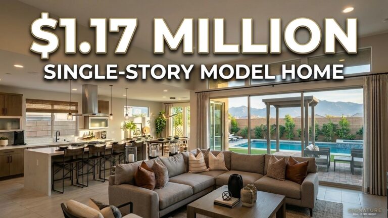 Luxury Single Story Model Home For Sale Las Vegas | Alpine Ridge by Tri Pointe Homes | $1.17m