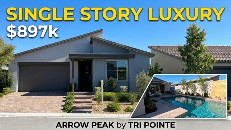 Luxury Single Story Model Home For Sale Northwest Las Vegas | Arrow Peak by Tri Pointe Homes – $897k