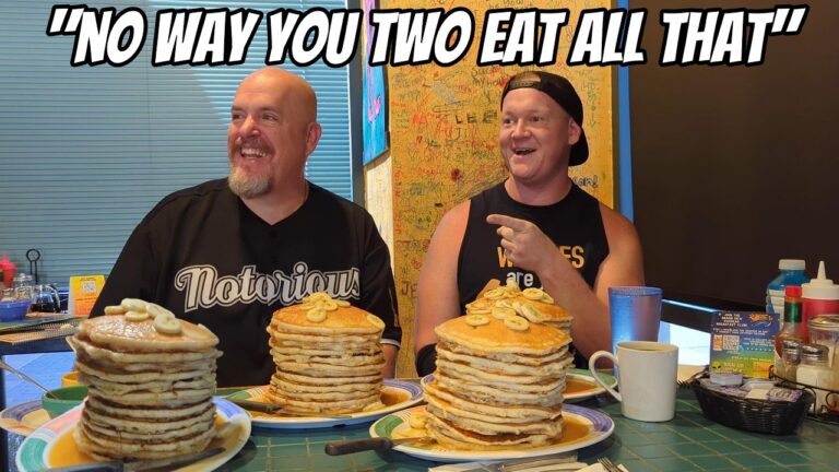 MASSIVE Pancake Challenge at Squeeze IN Las Vegas!