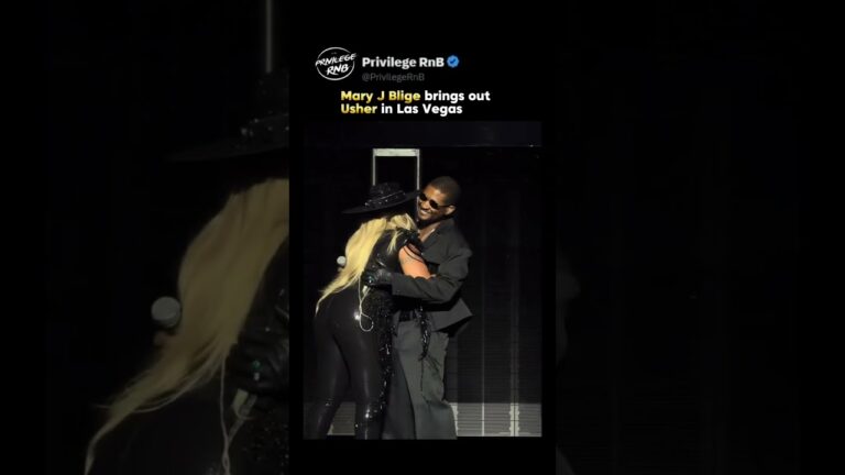 Mary J Blige brings out Usher in Las Vegas