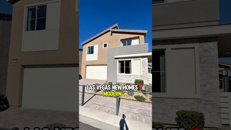 Modern Las Vegas New Construction Homes For Sale with 3 Car Garage