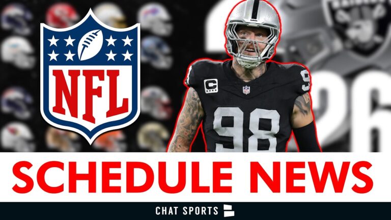 NFL Schedule News + Las Vegas Raiders Strength Of Schedule For 2026