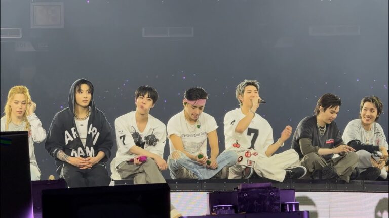 “No more military service!” Namjoon + Taehyung Ending Ment 260523 BTS Tour Las Vegas Concert Fancam