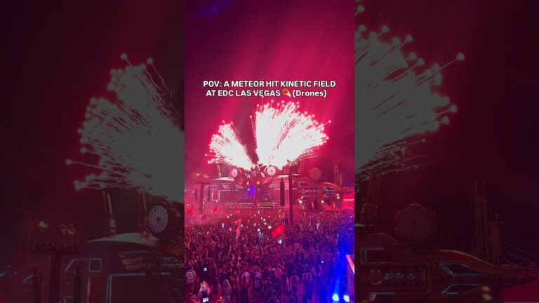 POV: A METEOR HIT KINETIC FIELD AT EDC LAS VEGAS ☄️ (Drones)