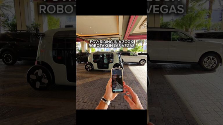 POV: RIDING IN A ZOOX ROBOTAXI IN LAS VEGAS