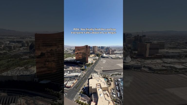 POV: You finally find the rooftop everyone talks about in Las Vegas Alle Lounge on 66 Resorts World