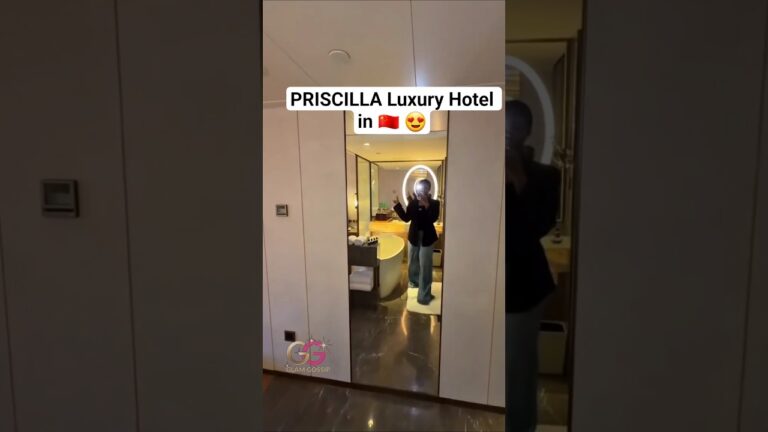 PRISCILLA Checks Into a Luxury Hotel in CHINA 😍#Rakeem #jux #shorts